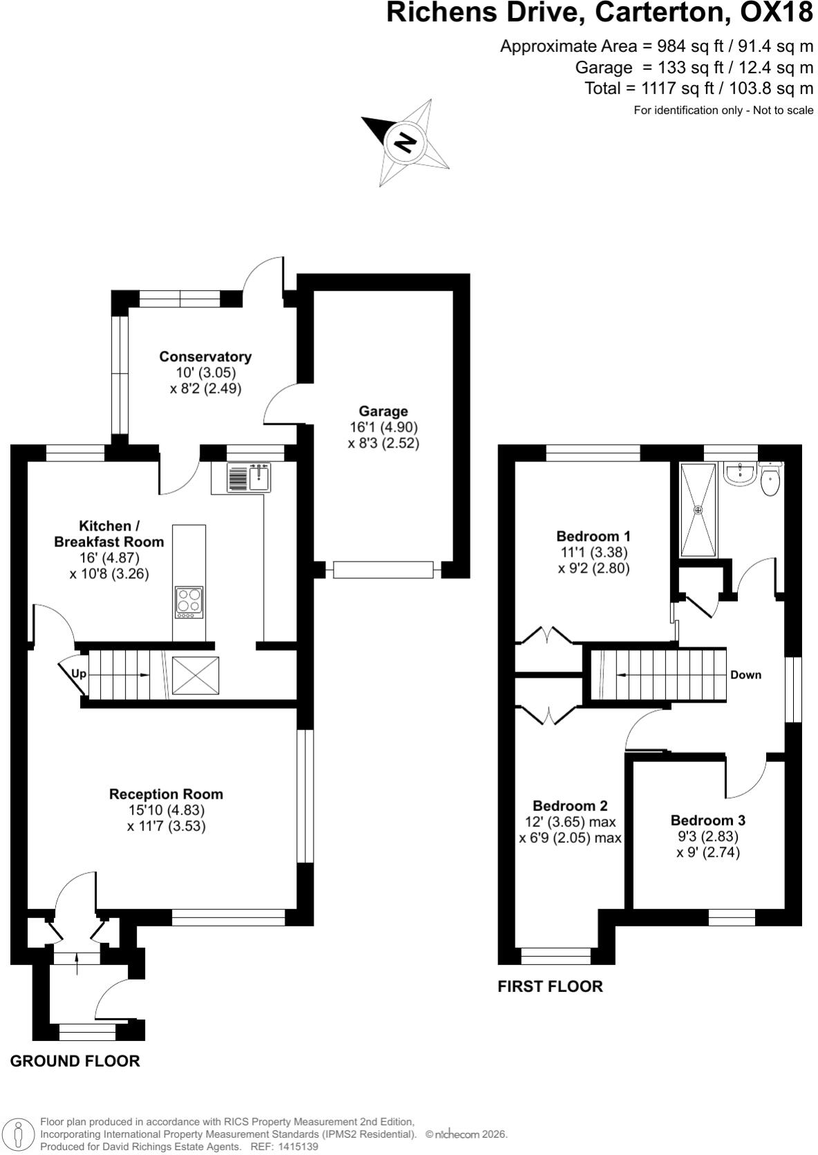 Richens Drive, Carterton, Oxfordshire, OX18 floorplan