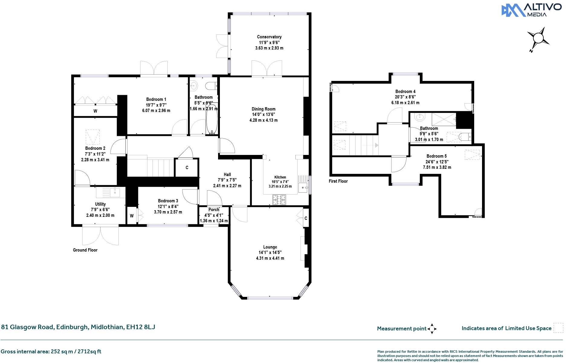 Glasgow Road, Edinburgh, Midlothian floorplan