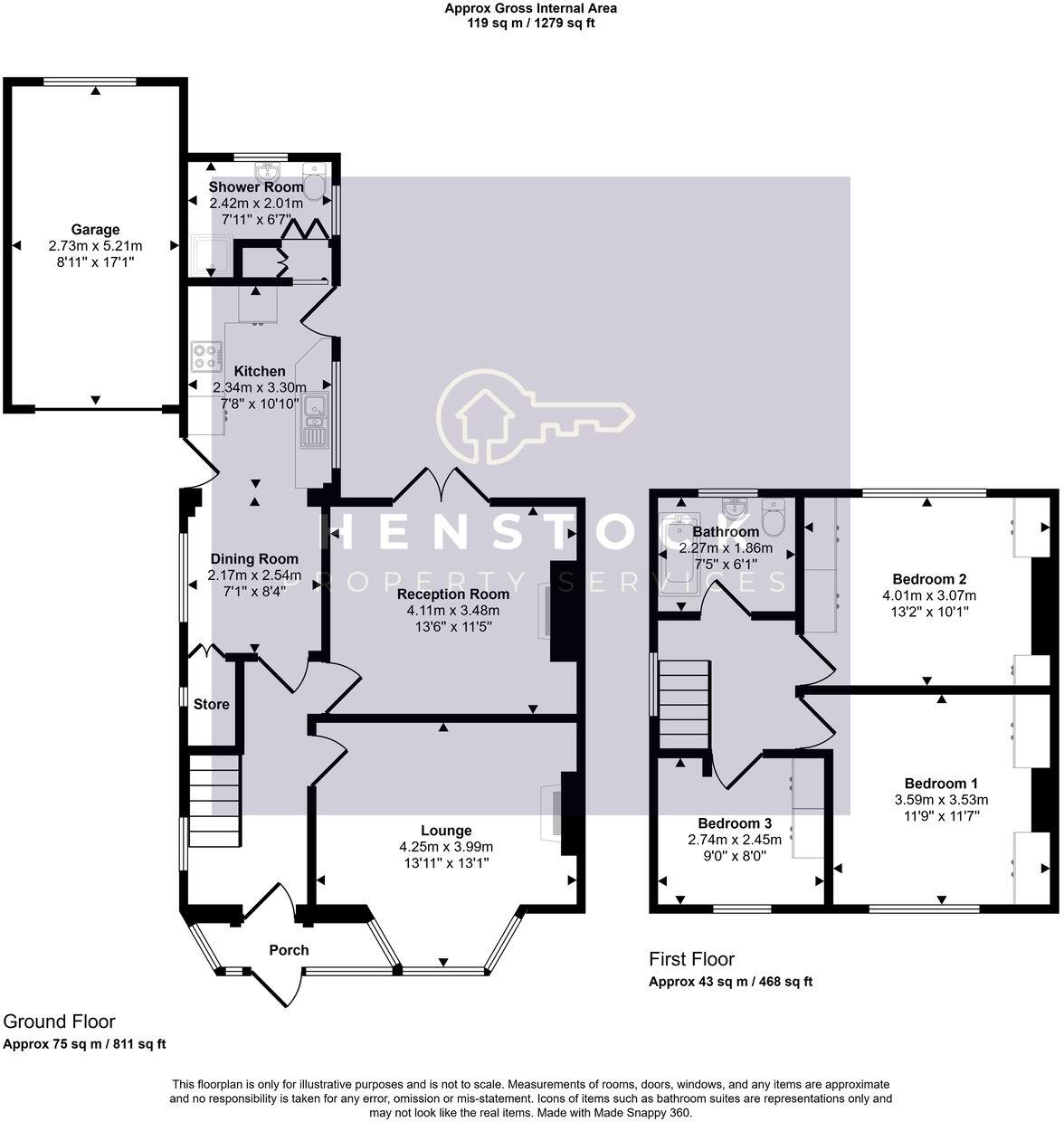 Laurel Avenue, Chadderton, Oldham, OL9 floorplan