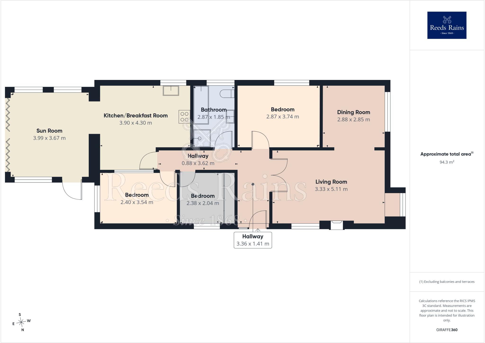 The Oaks, Walton-le-Dale, Preston, Lancashire, PR5 floorplan