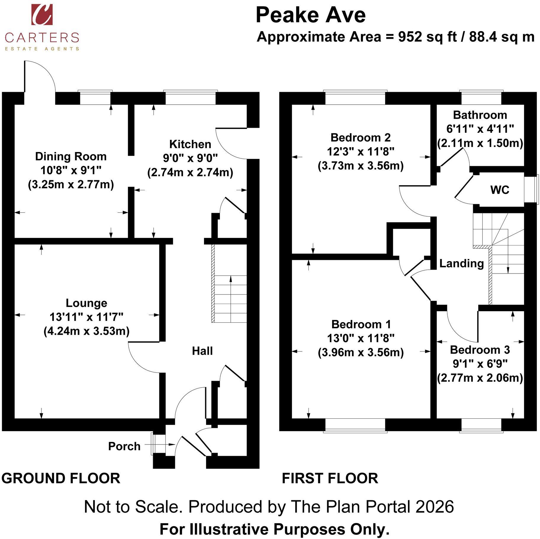 Peake Avenue, Nuneaton, CV11 floorplan