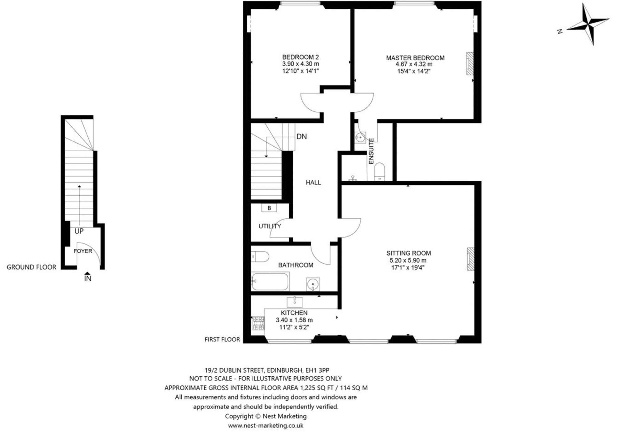 19/2, Dublin Street, New Town, Edinburgh floorplan
