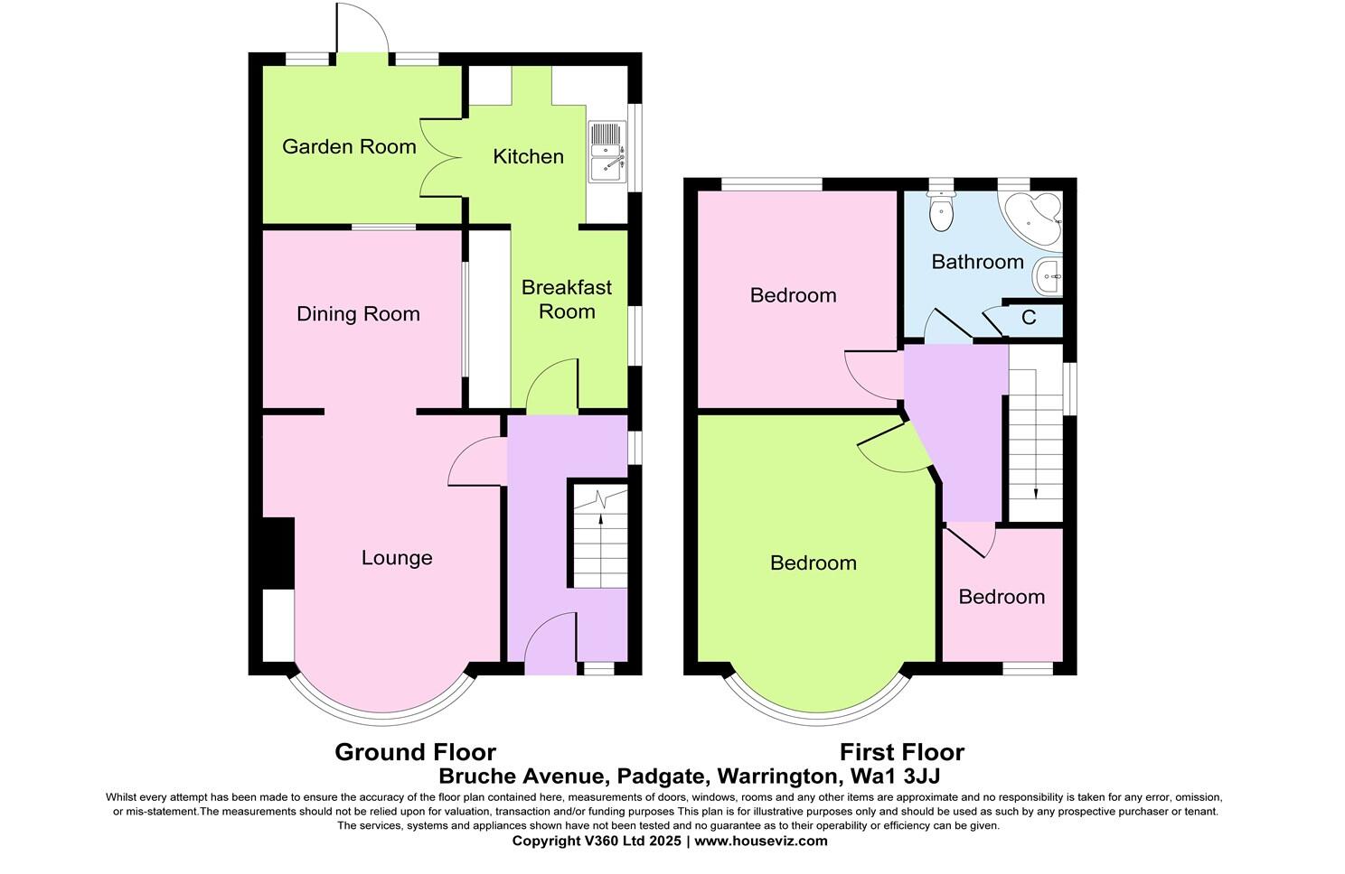 Bruche Avenue, Padgate, Warrington, WA1 3JJ floorplan