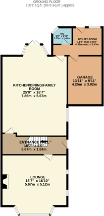 Ashlawn Road, Hillmorton, Rugby, CV22 floorplan