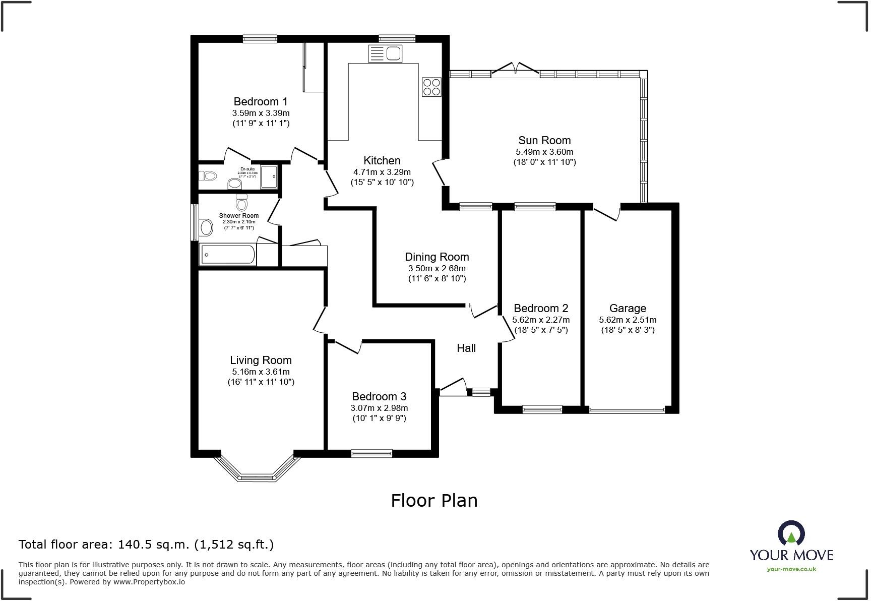 4, Larkspur Road, Lincoln, Lincolnshire, LN2 floorplan