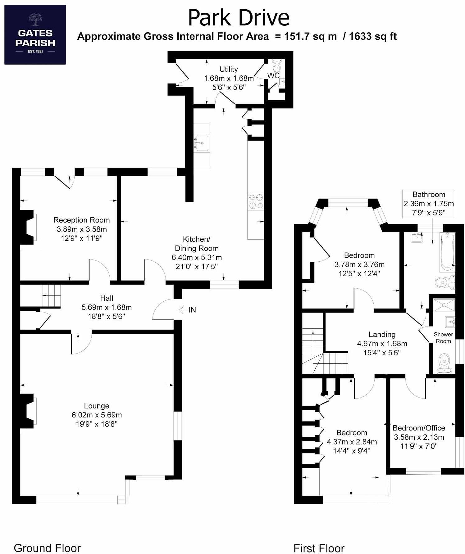 Park Drive, Upminster, RM14 floorplan