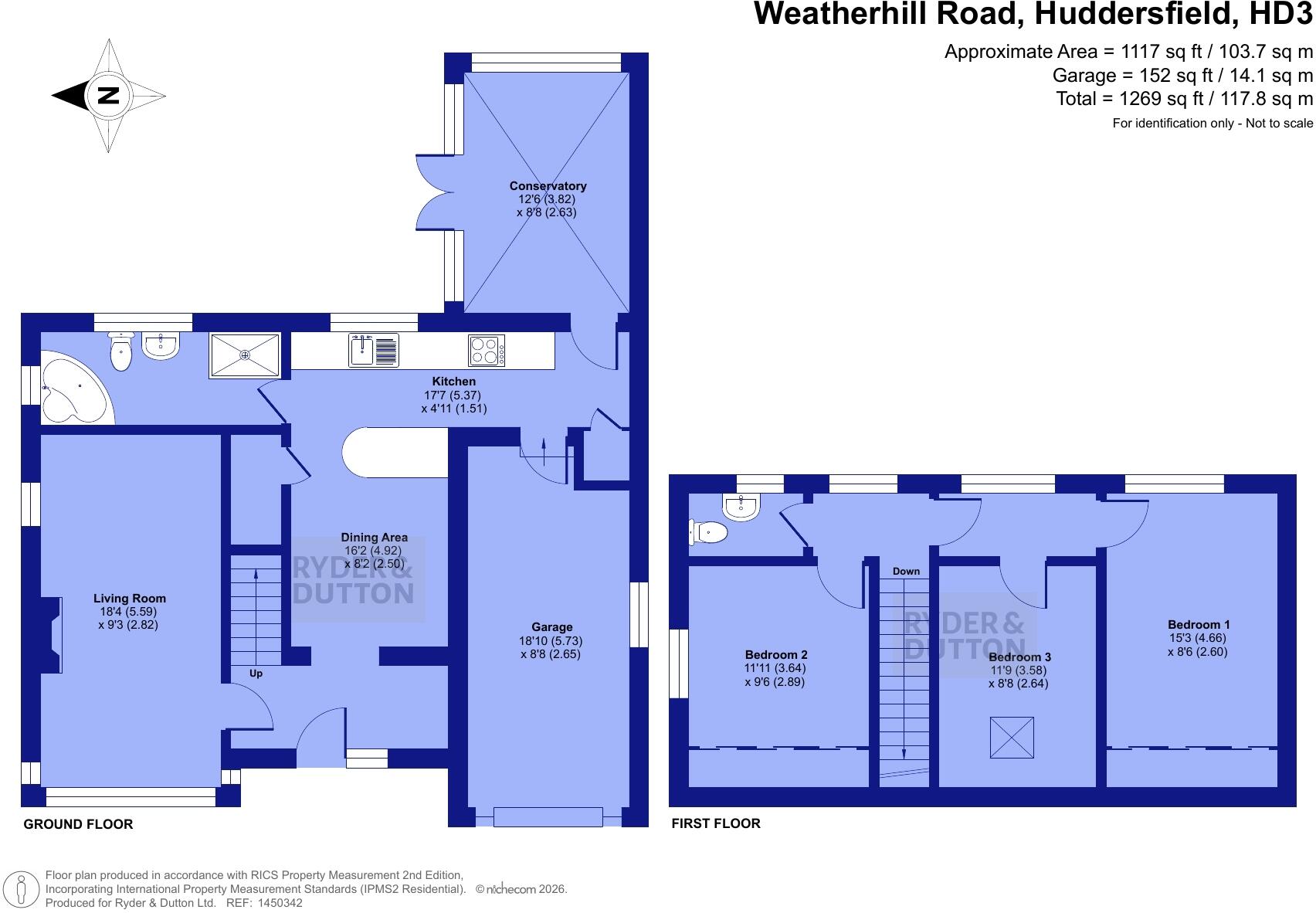 Weatherhill Road, Birchencliffe, Huddersfield, West Yorkshire, HD3 floorplan