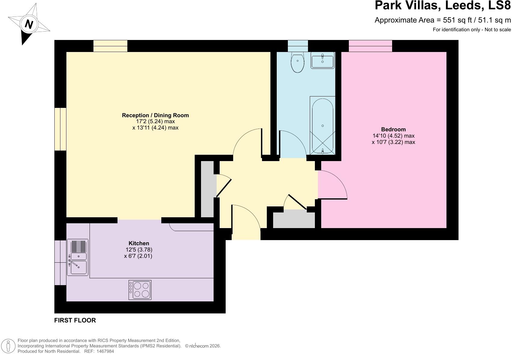 Park Villas, Leeds, LS8 floorplan