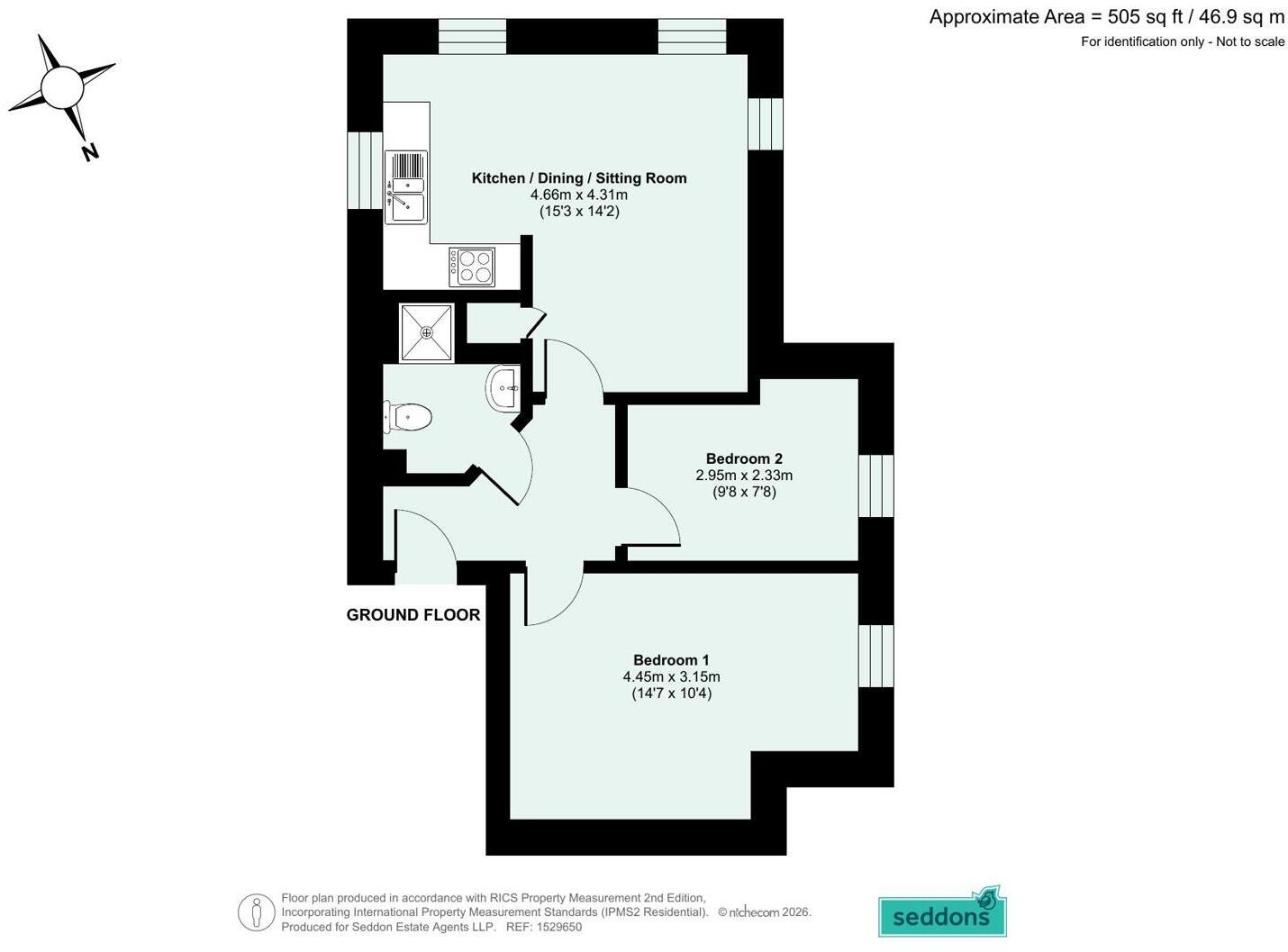 Perreyman Square, Tiverton, Devon floorplan
