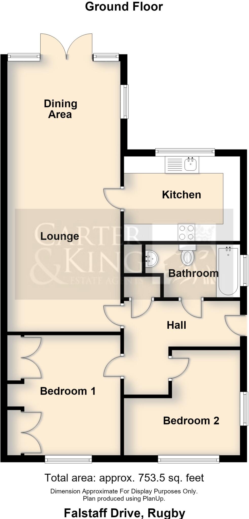 Falstaff Drive, Woodlands, Rugby floorplan
