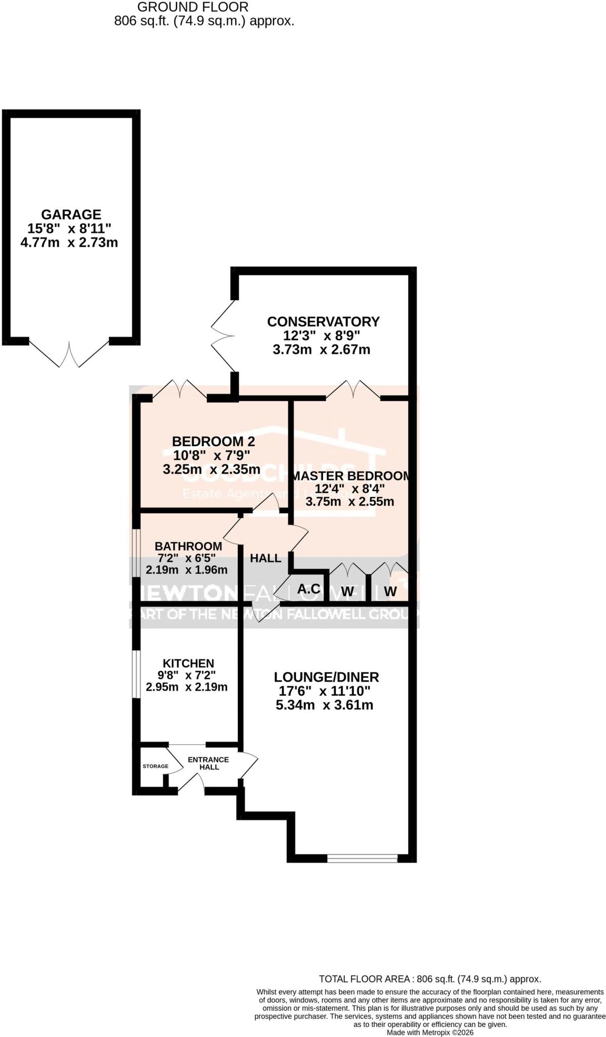 Bowfell Grove, Stoke-On-Trent, ST3 floorplan