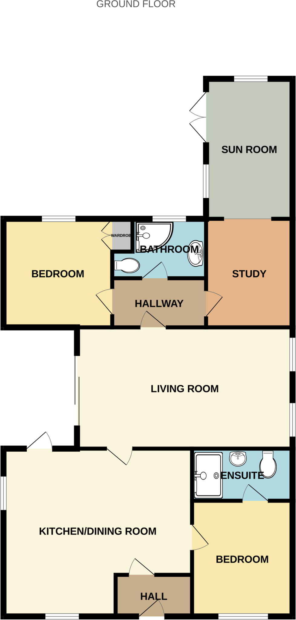 The Furrows, Great Sutton, Ellesmere Port, Cheshire, CH66 floorplan