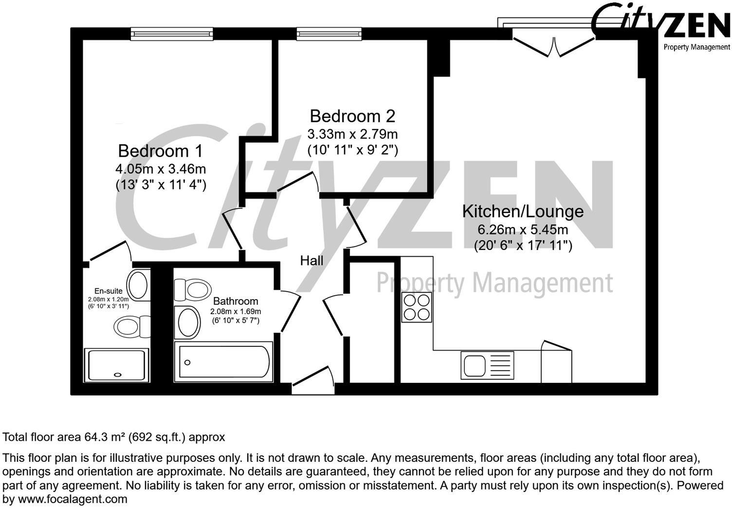 Rivergate, Wilburn Basin, Ordsall Lane, Salford floorplan