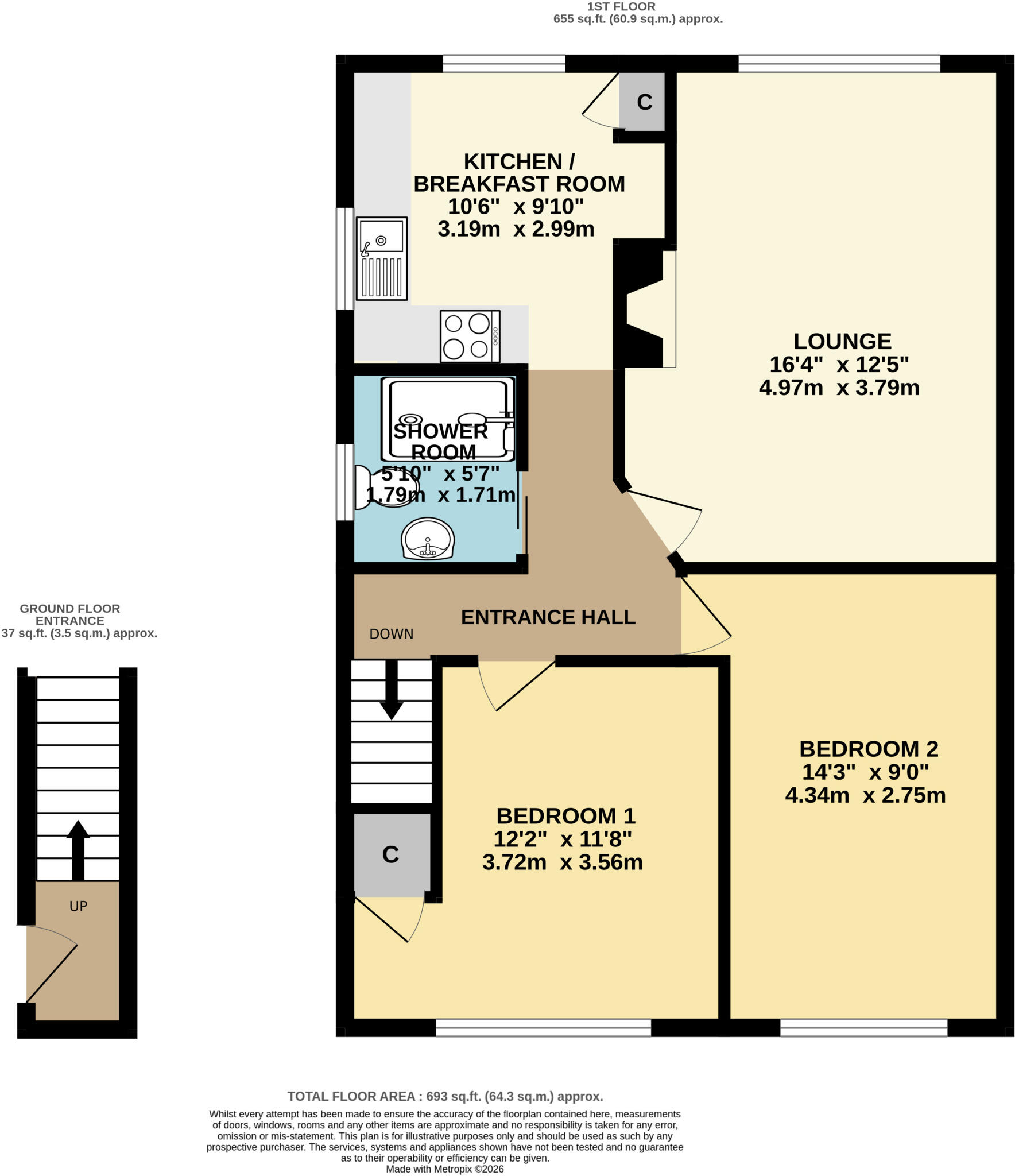 Vernon Crescent, Barnet floorplan