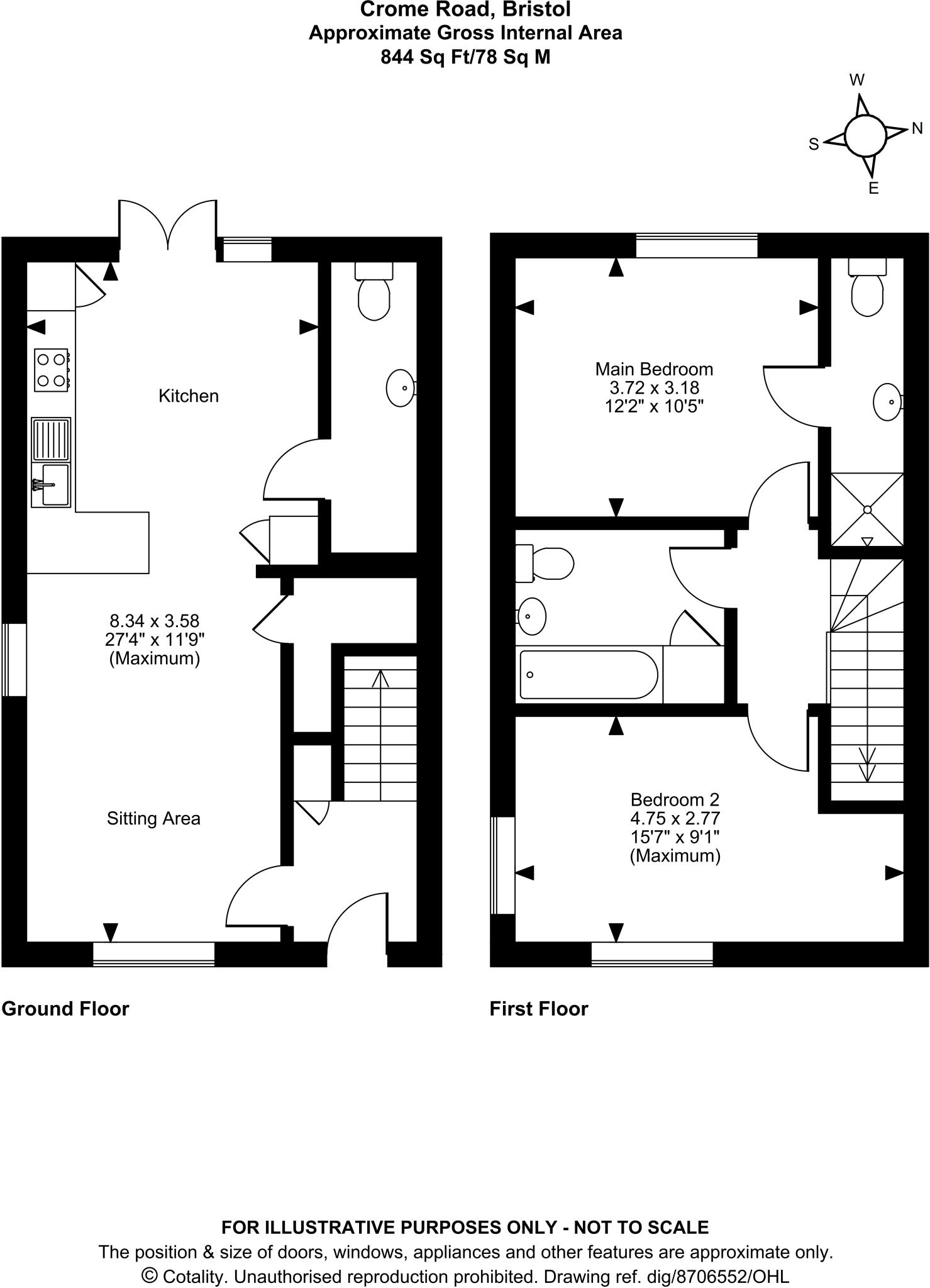 32 Crome Road, Bristol, BS7 floorplan
