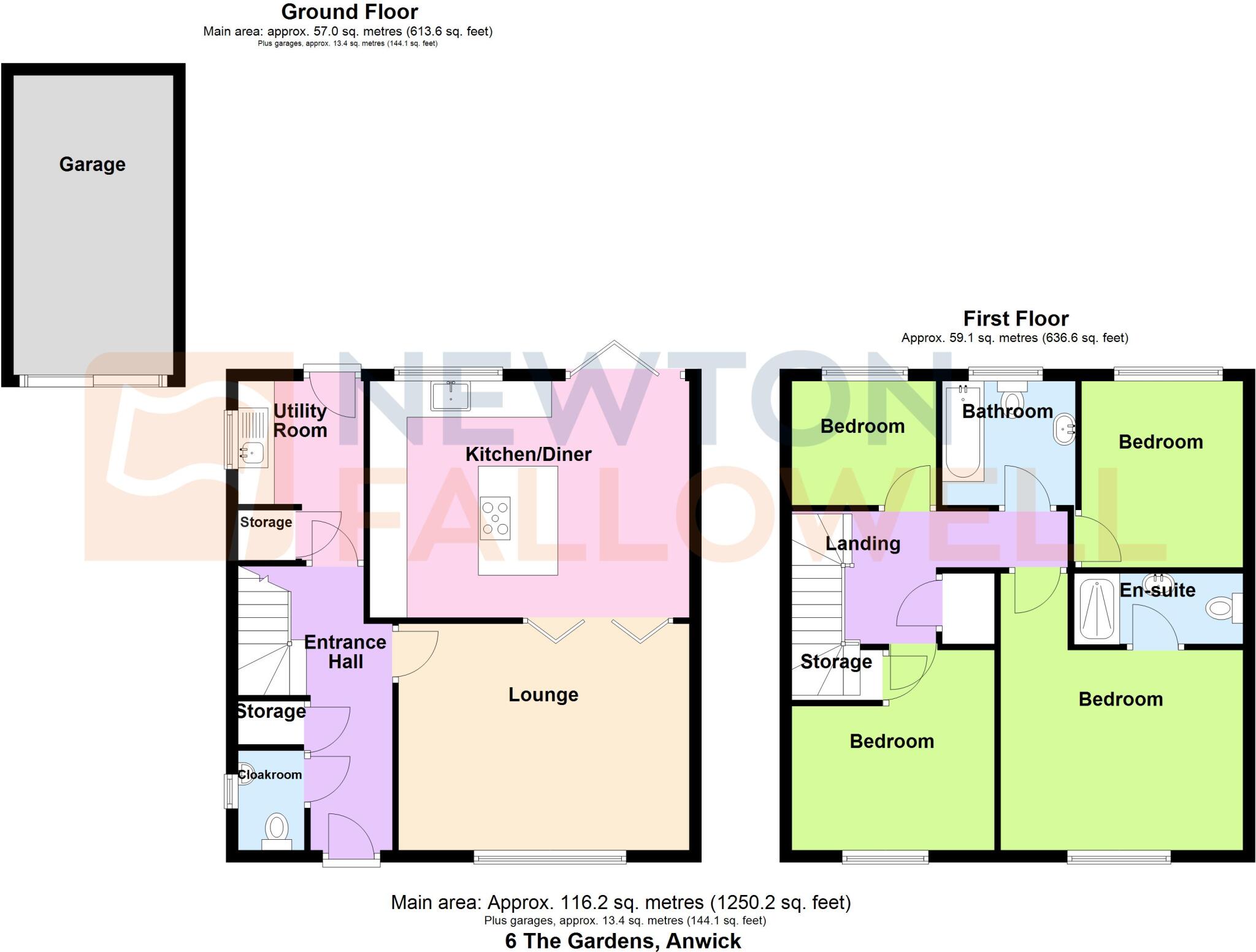 The Gardens, Anwick, NG34 floorplan