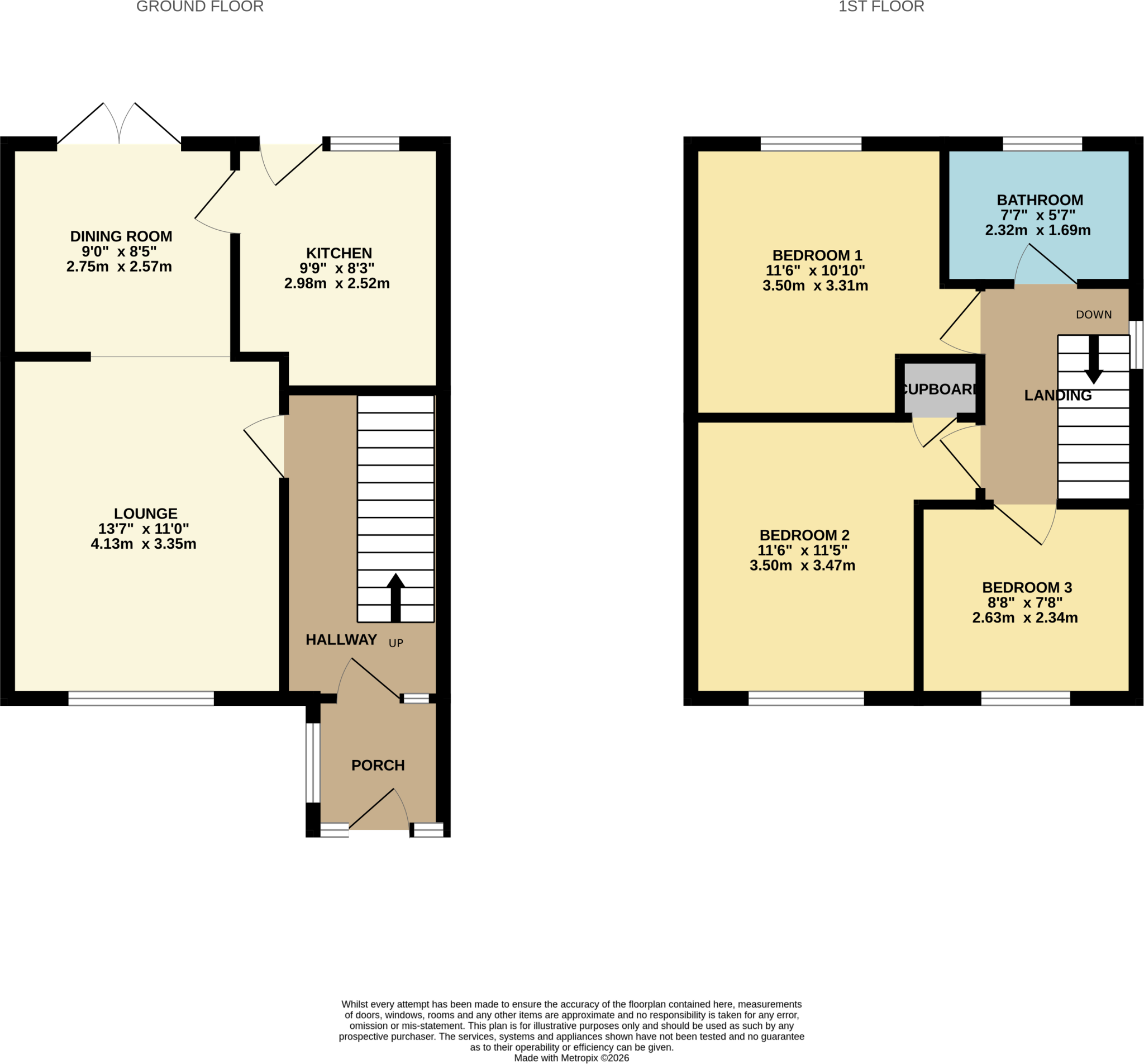 32, Lee Dale Close, Denton floorplan