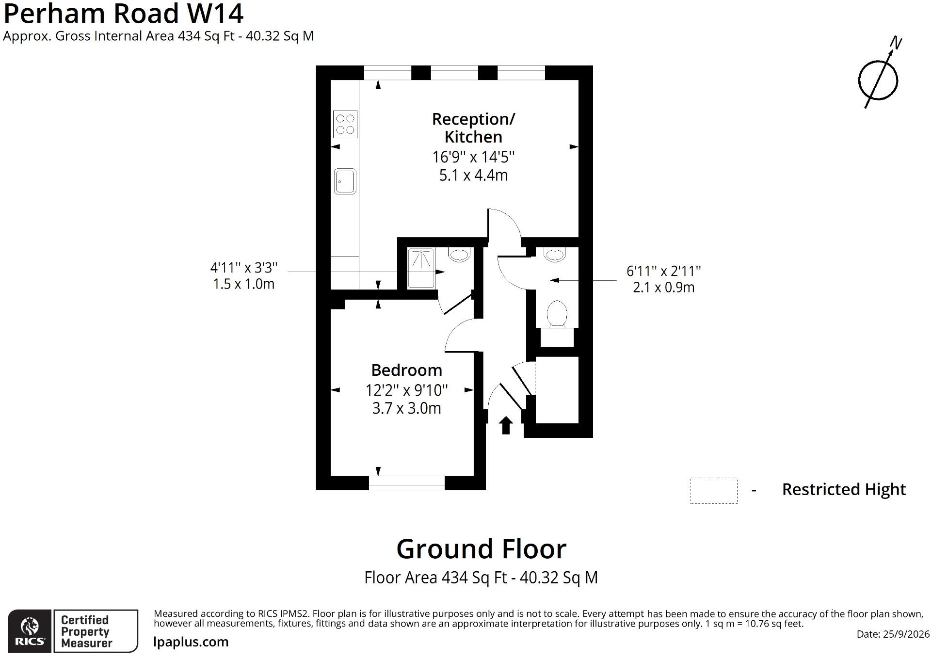 Perham Road, London, W14 floorplan