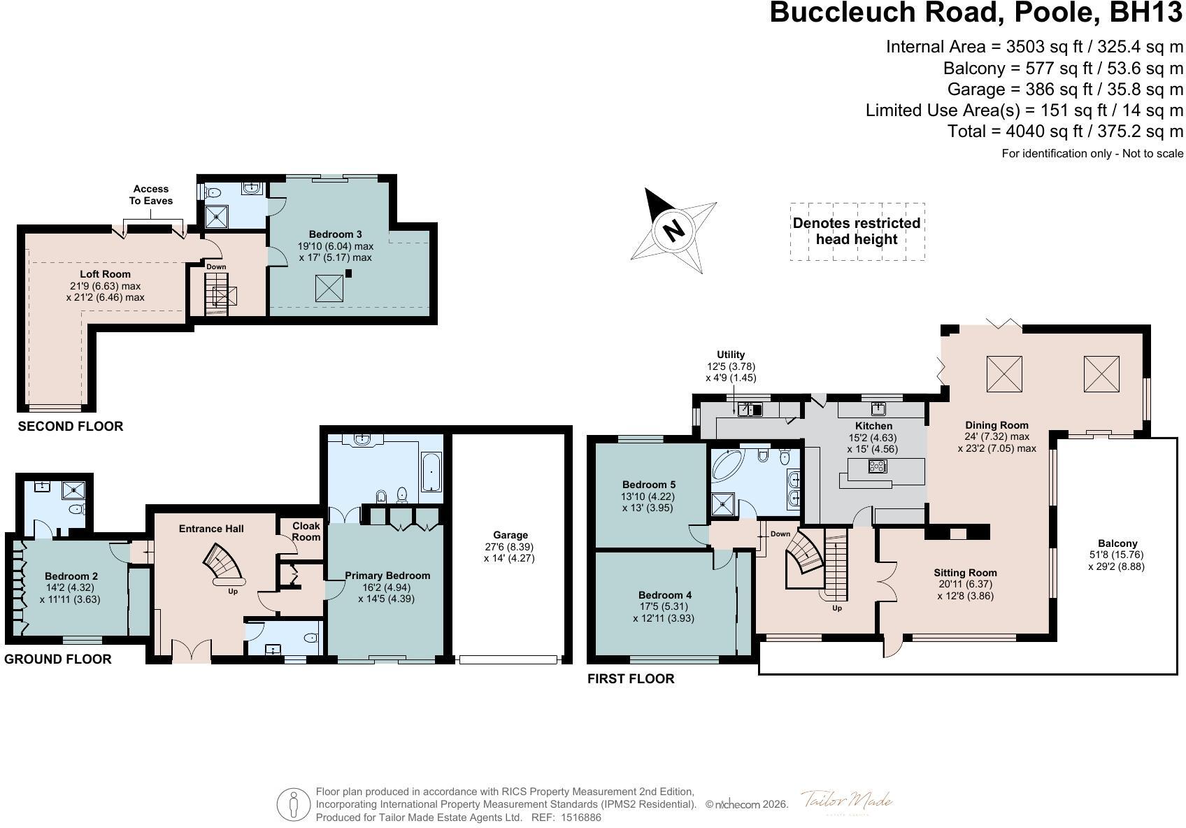 Buccleuch Road, Branksome Park, Poole, Dorset, BH13 floorplan