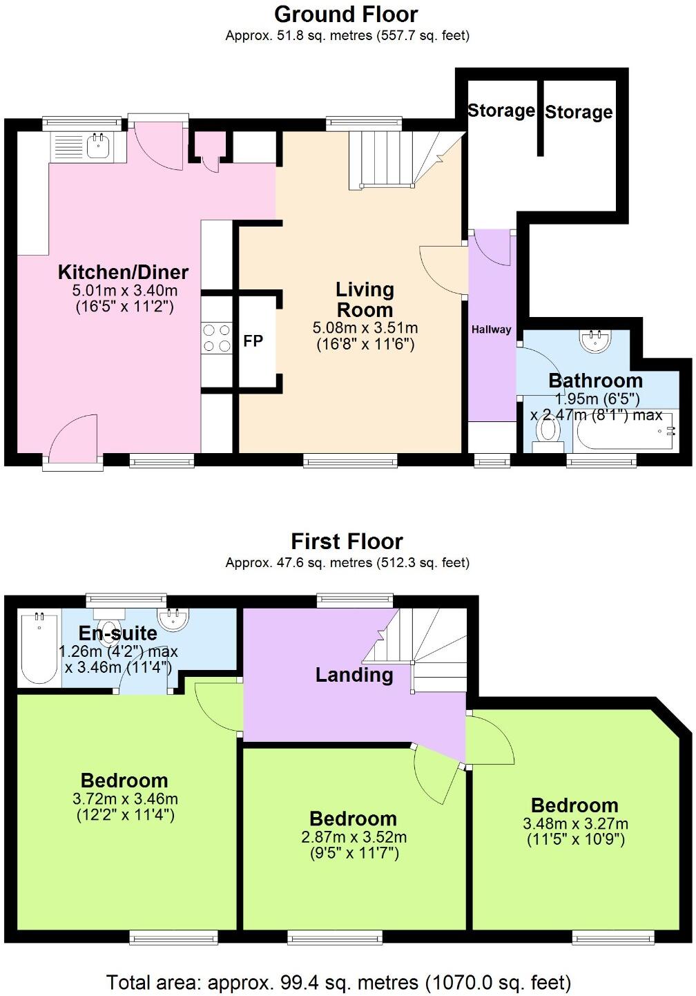Church Road, Coalbrookdale, Telford, Shropshire, TF8 7NS floorplan