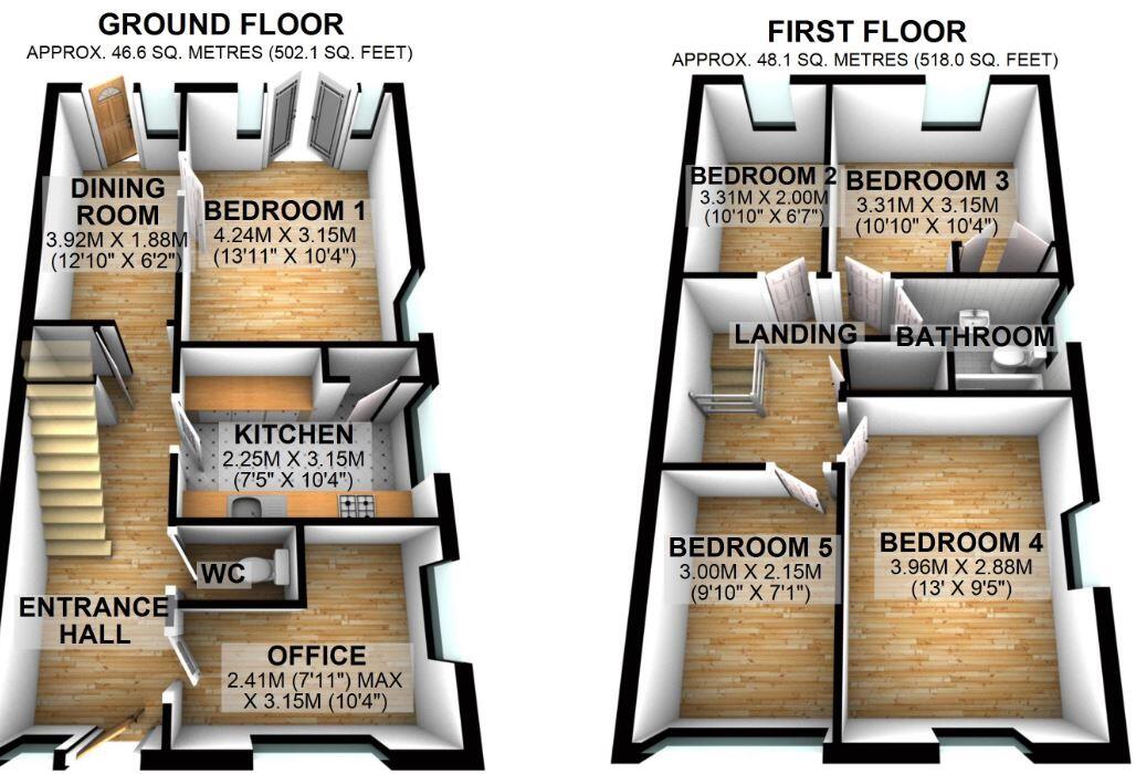 Woods Avenue, Hatfield, AL10 floorplan