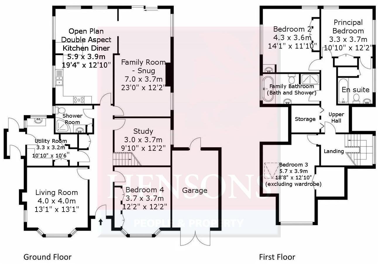 Backwell - A Detached Family Home with Magnificent Gardens and views floorplan