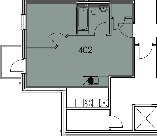 402 Cathedral House, THE MILL YARD, Fletton Quays, Peterborough, PE2 floorplan
