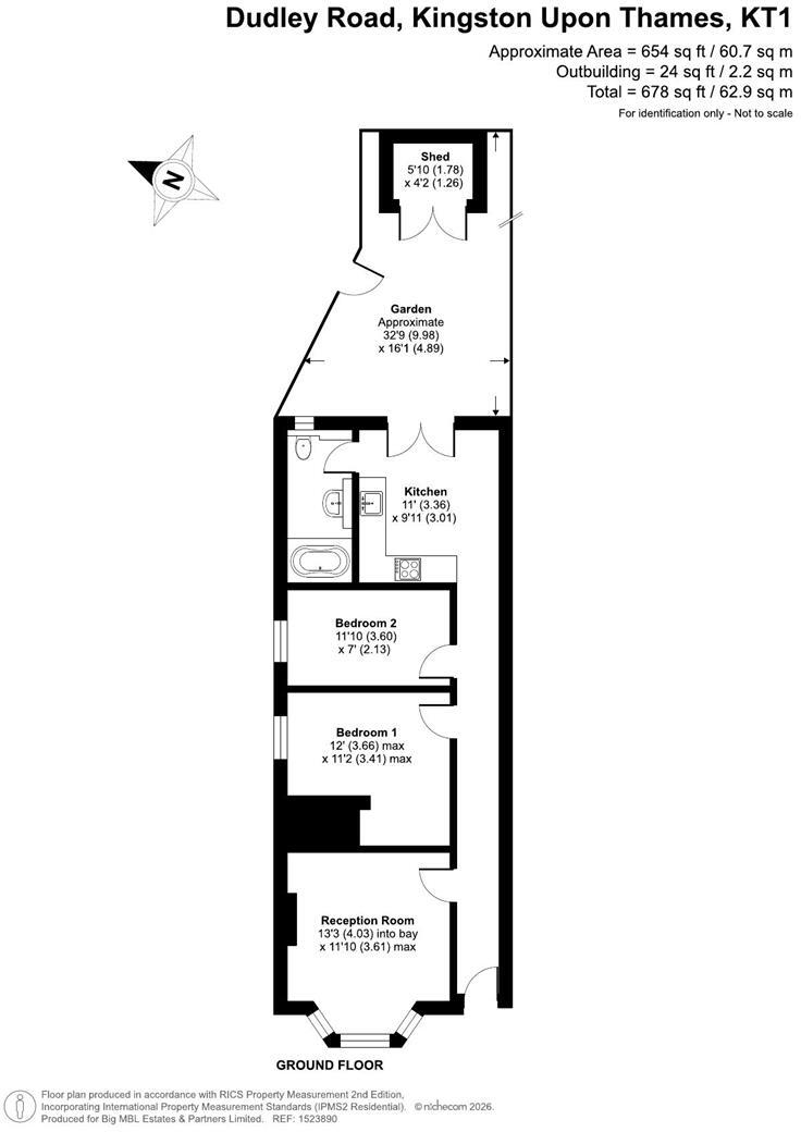 Dudley Road, Kingston Upon Thames, KT1 floorplan