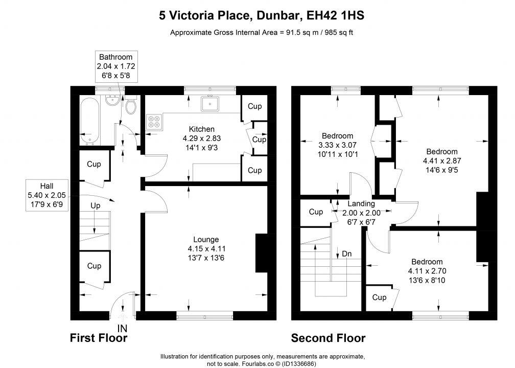 5 Victoria Place, Dunbar, EH42 1HS floorplan