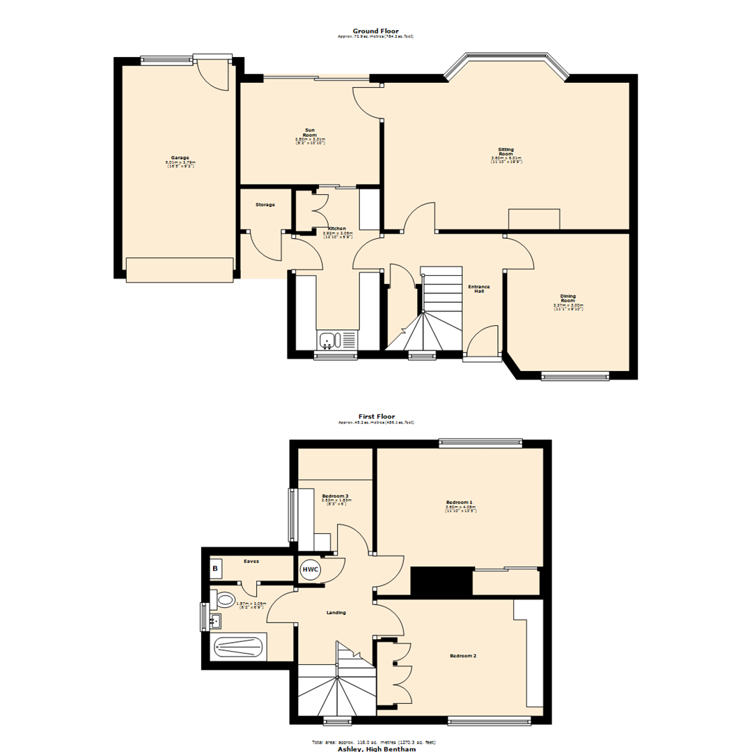 Ashley, Low Bentham Road floorplan