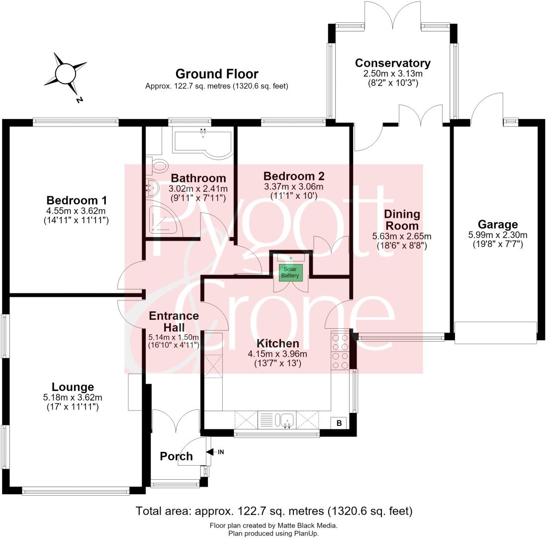 Middlegate Road, Frampton, Boston, Lincolnshire, PE20 floorplan
