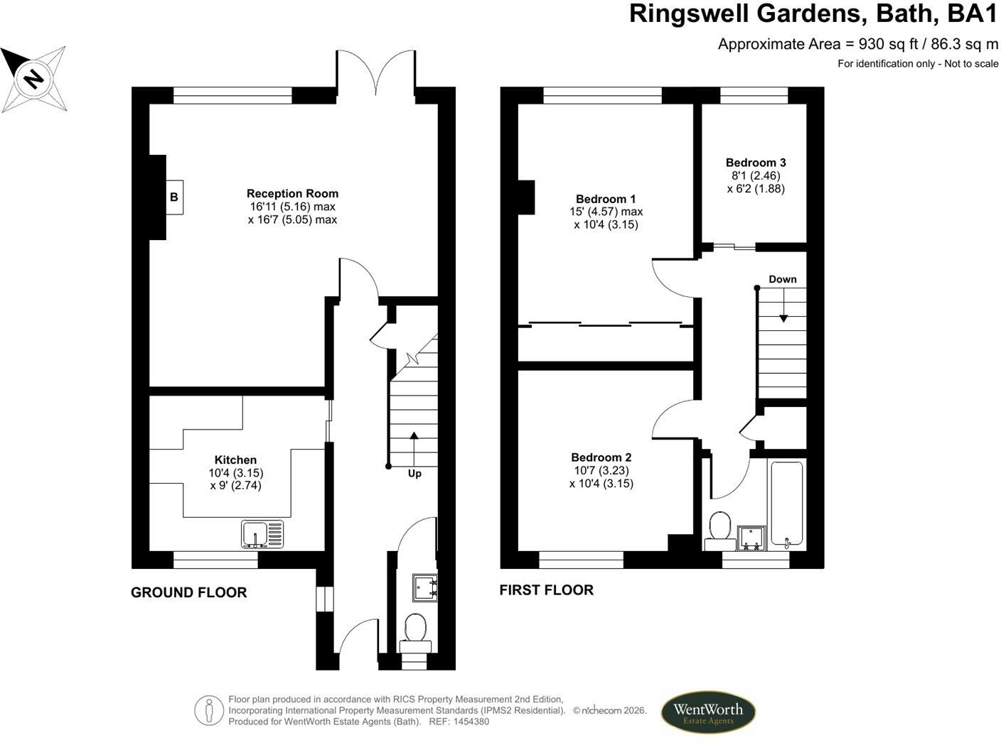 Ringswell Gardens, Bath floorplan