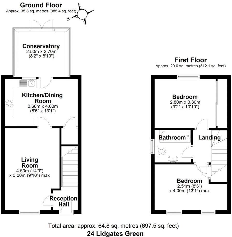 Lidgates Green, Arleston floorplan