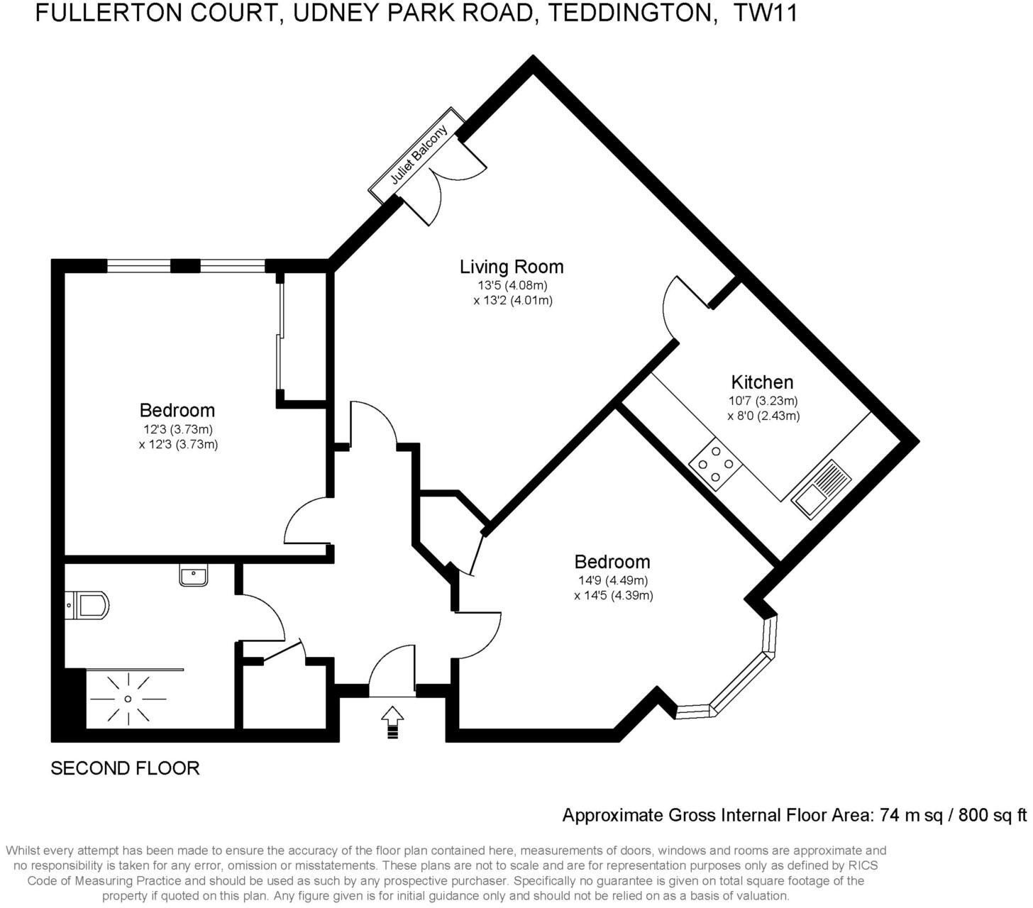 Fullerton Court, Teddington floorplan