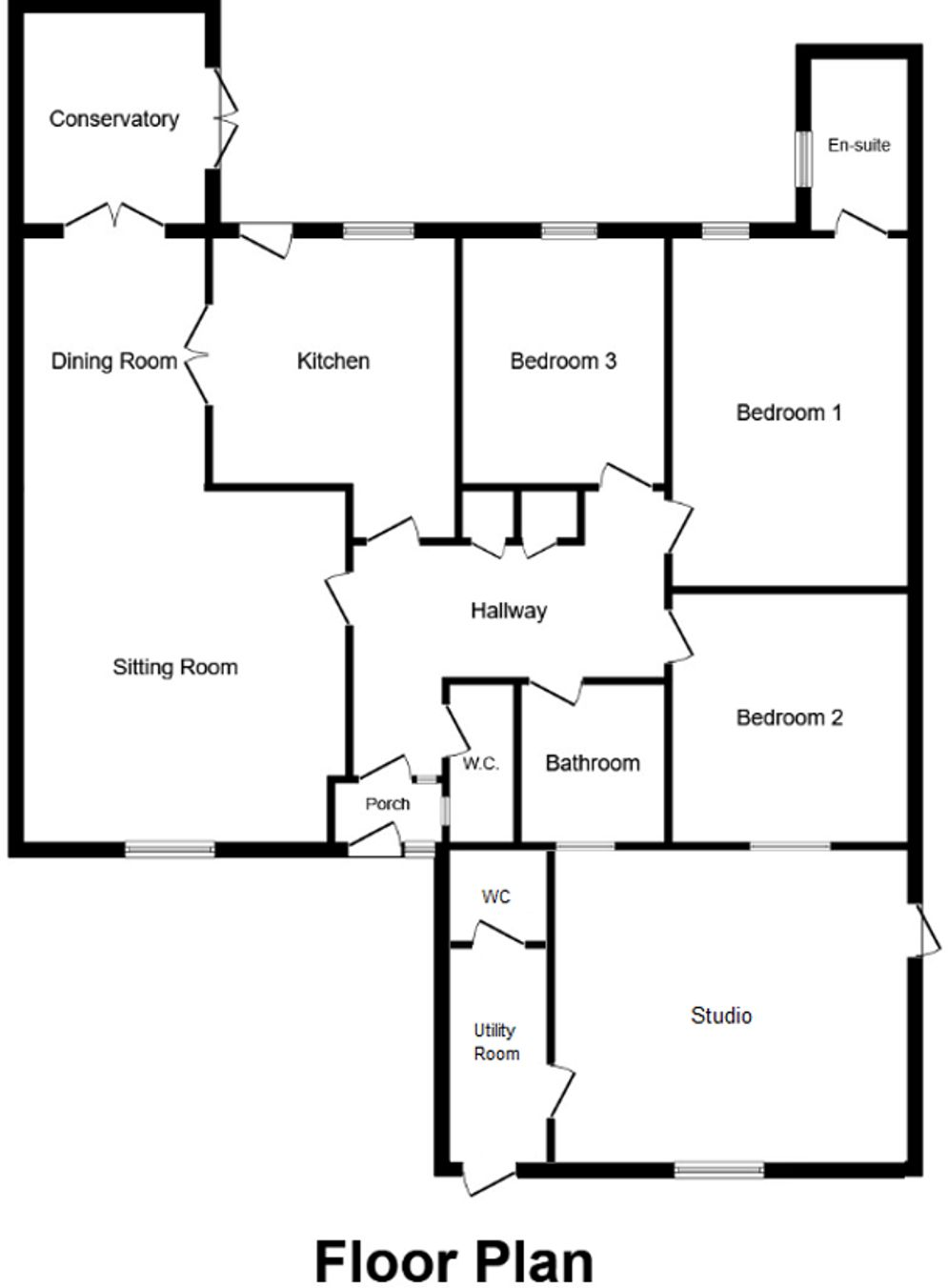 Oak Road, Alderholt, SP6 floorplan