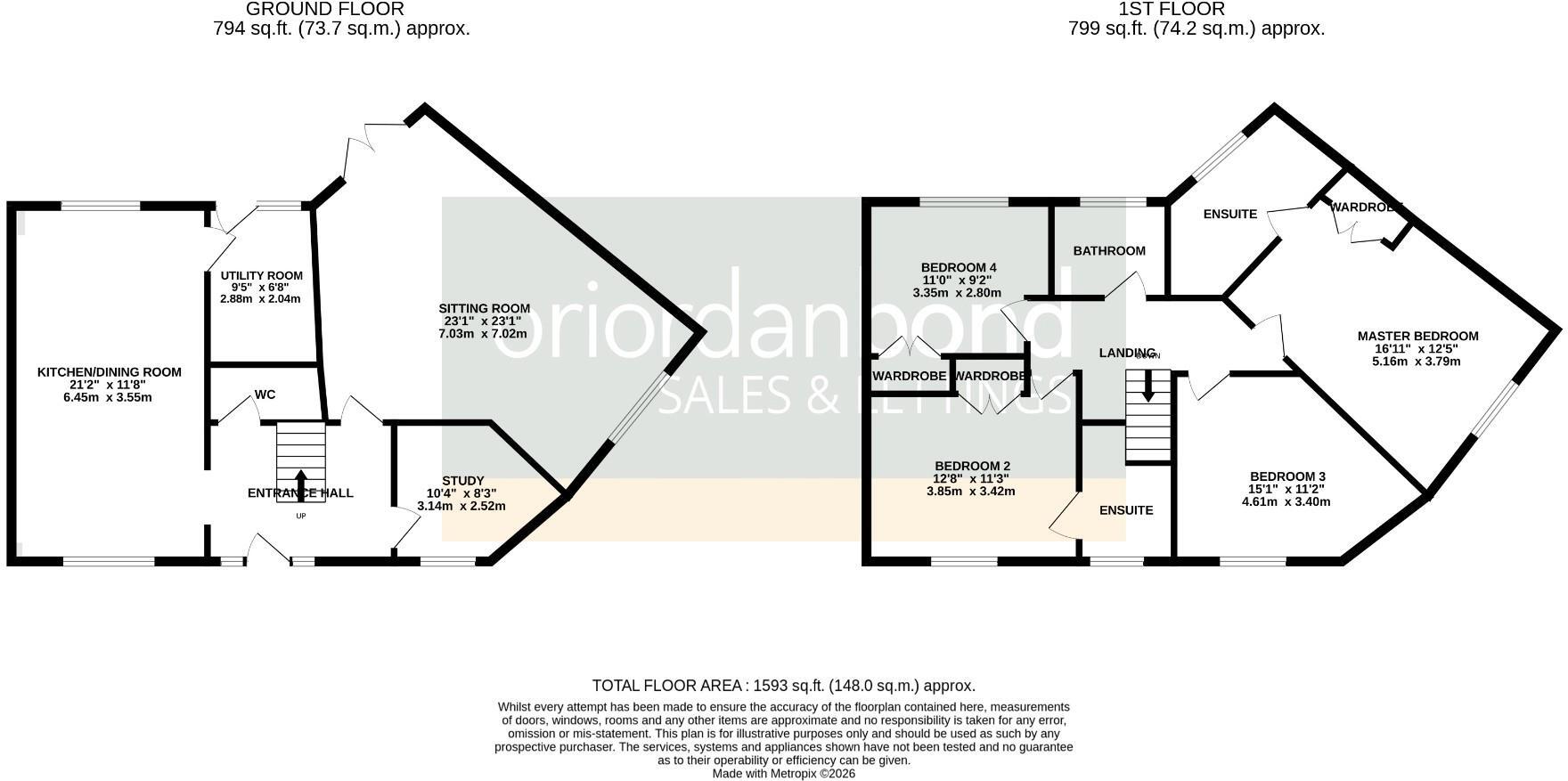 Frost Court, Great Doddington, Northamptonshire NN29 floorplan