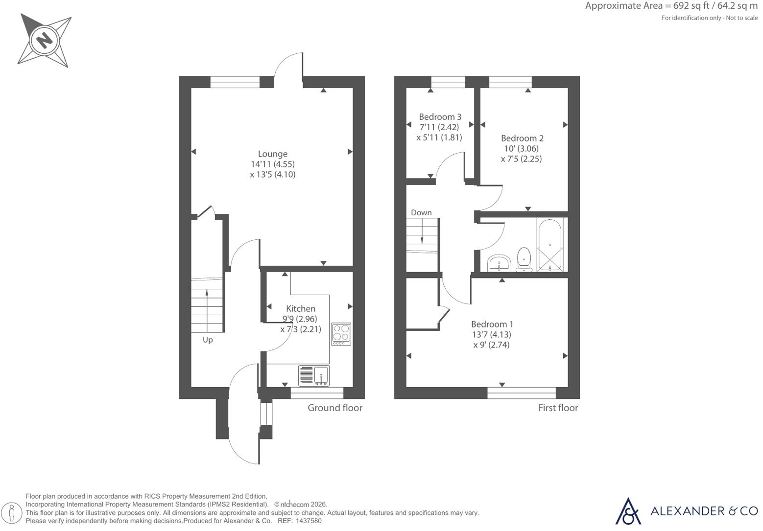 Meadow Gardens, Buckingham, Buckinghamshire floorplan