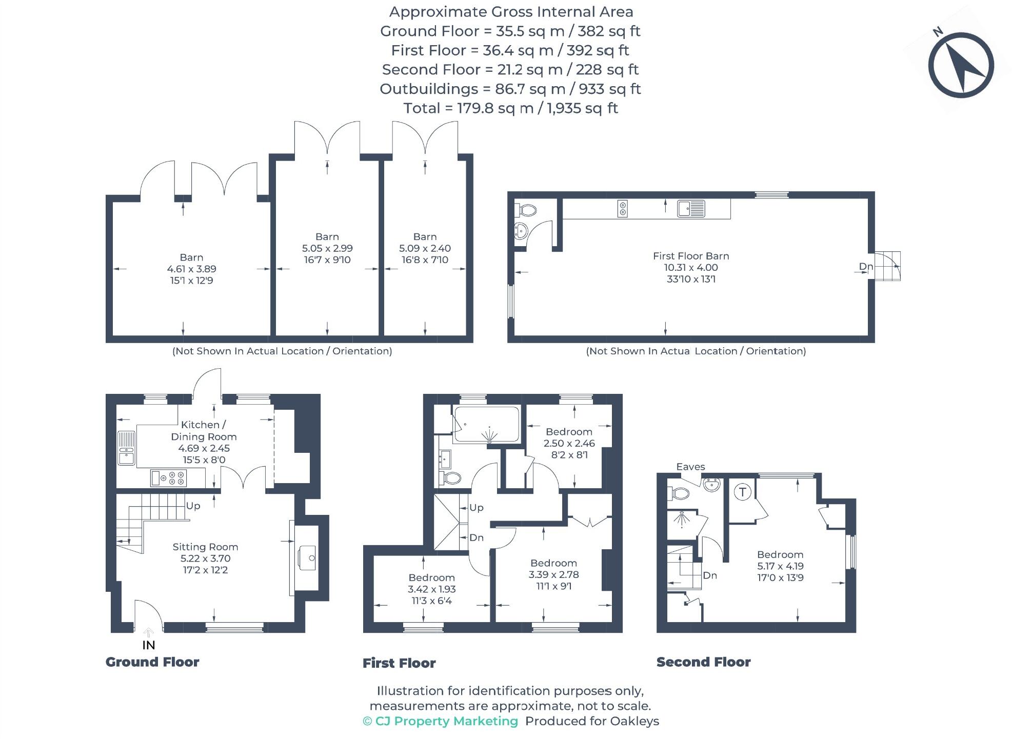 Painters Cottage, Piccotts End floorplan