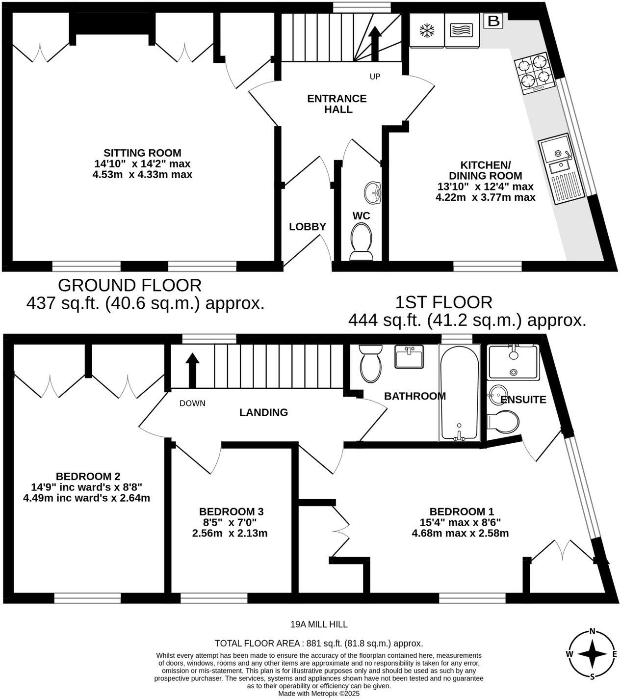 The Old Barn, 19a Mill Hill, Alresford floorplan