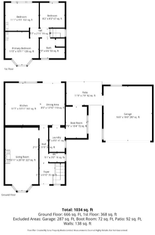 Niddries Lane, Moulton floorplan
