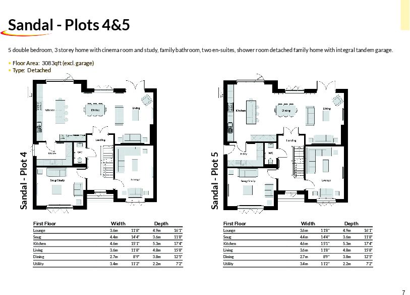 The Sandal, Plot 4, Oak Rise, Crigglestone, Wakefield floorplan