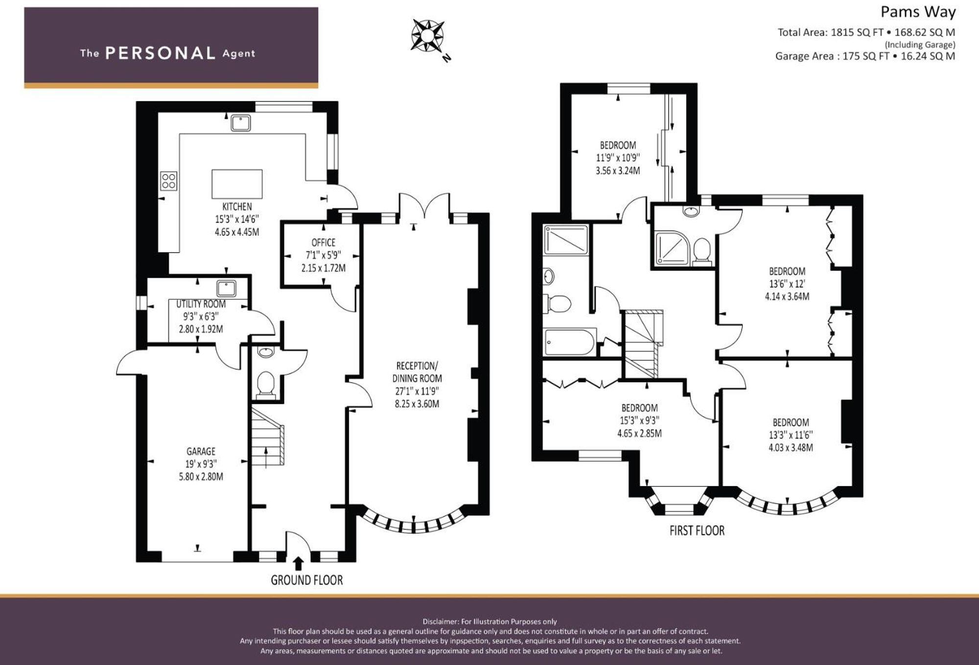 Pams Way, Epsom, KT19 floorplan