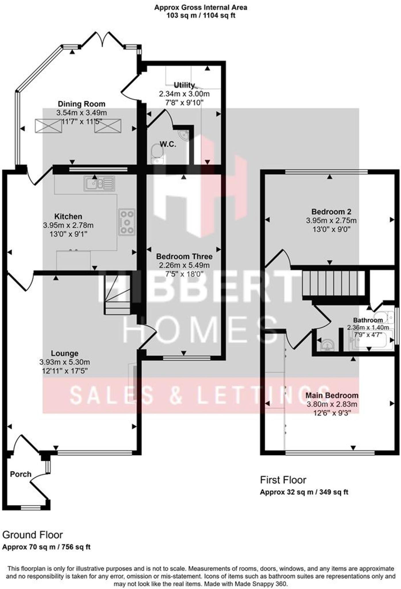 Newgate Road, Sale floorplan