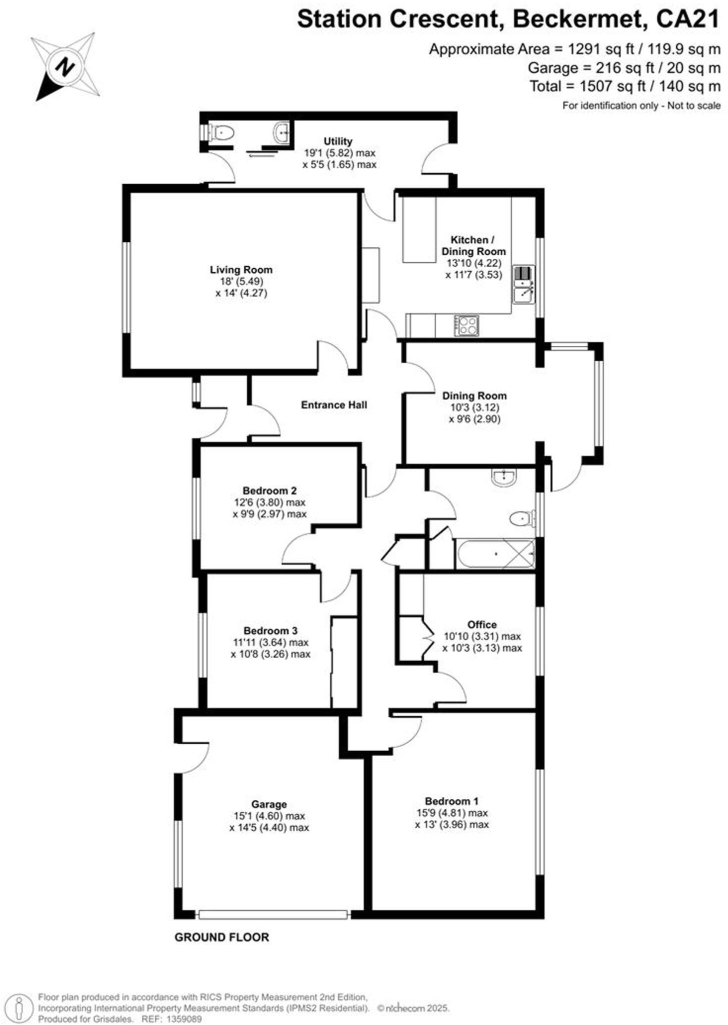 Station Crescent, Beckermet, CA21 floorplan