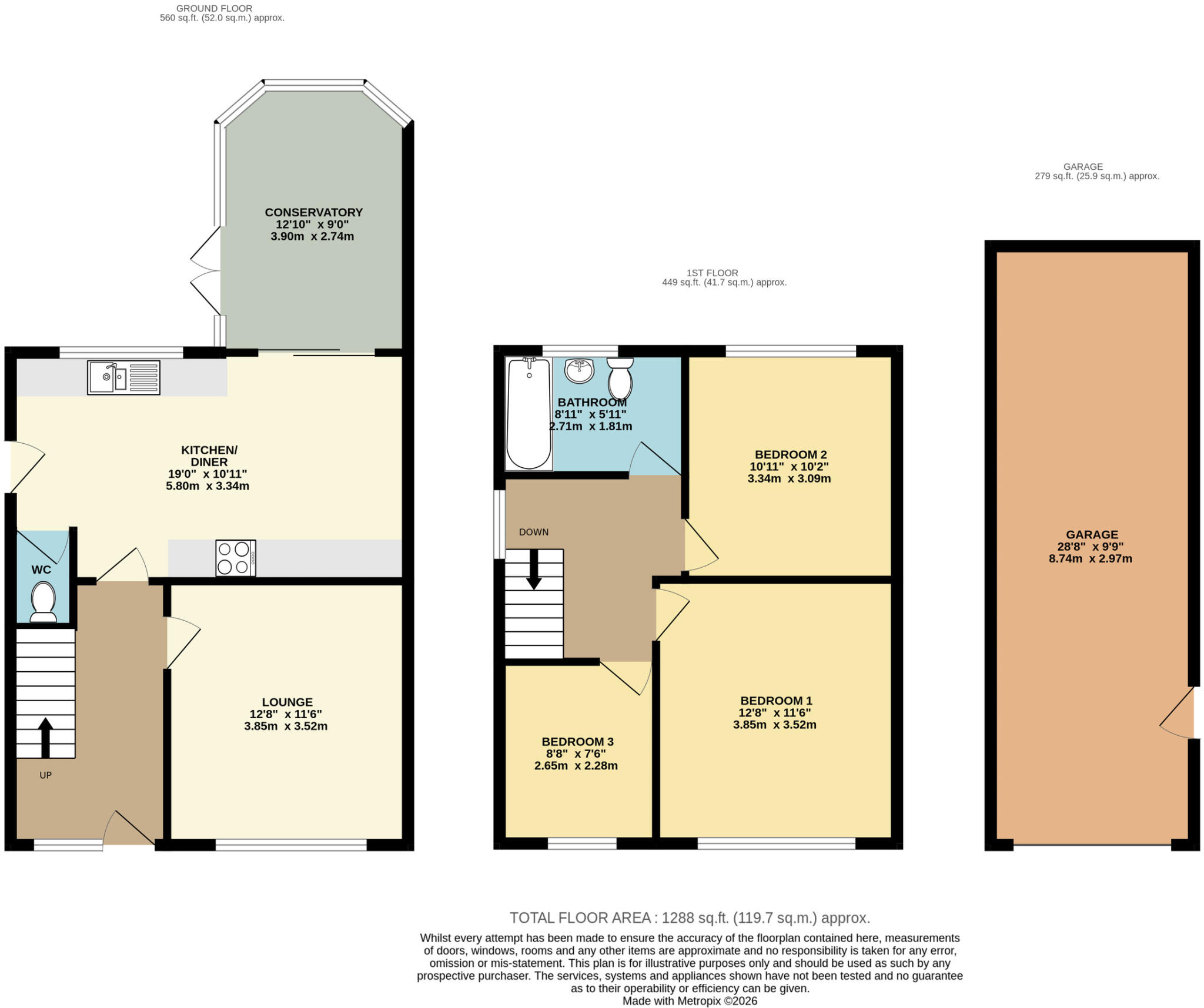 East Green, Messingham, Scunthorpe, Lincolnshire floorplan