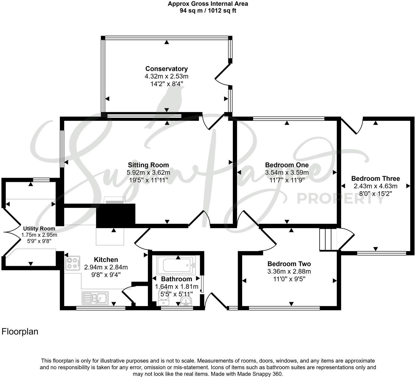 Greenlydd Close, Niton floorplan