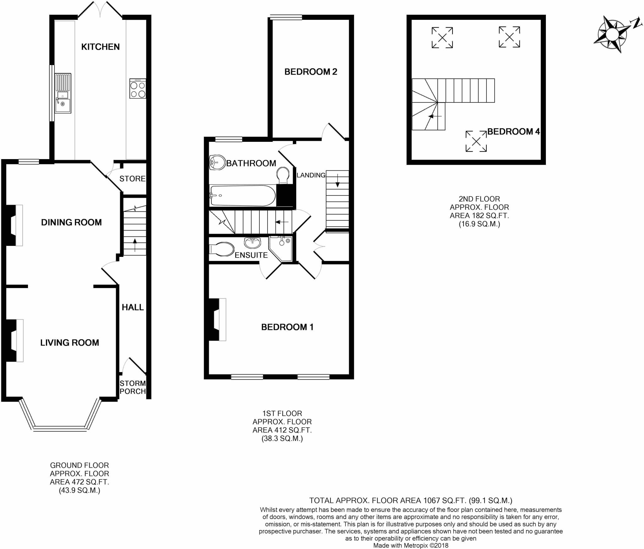 Dalton Street, St Albans, Herts, AL3 floorplan
