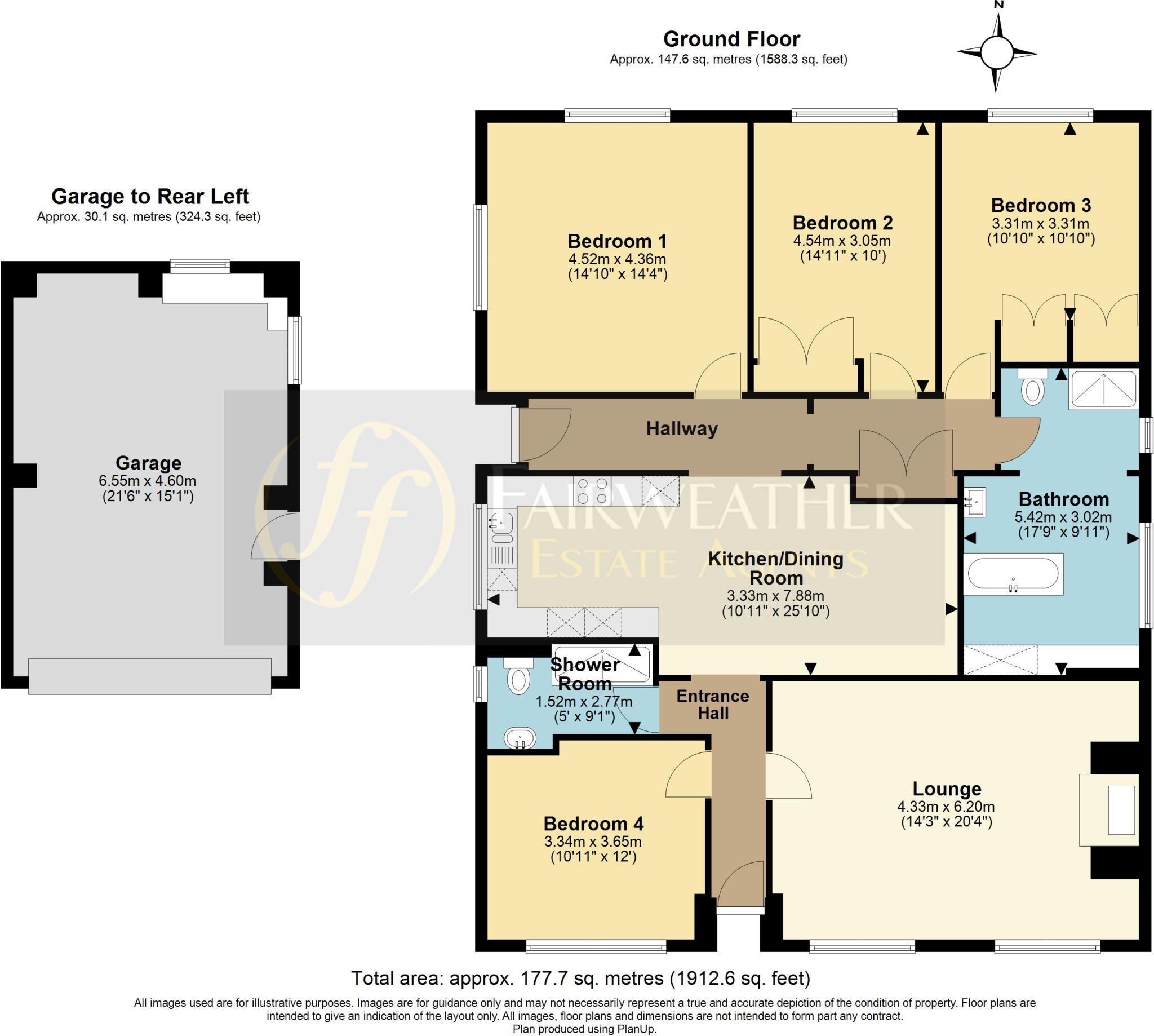 Horbling Lane, Stickney, Lincolnshire PE22 8DG floorplan