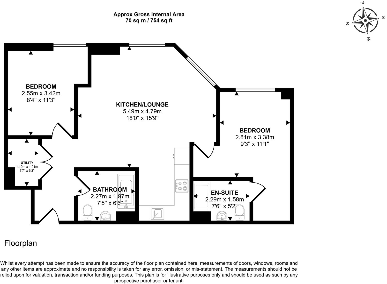 Manchester, M4 floorplan