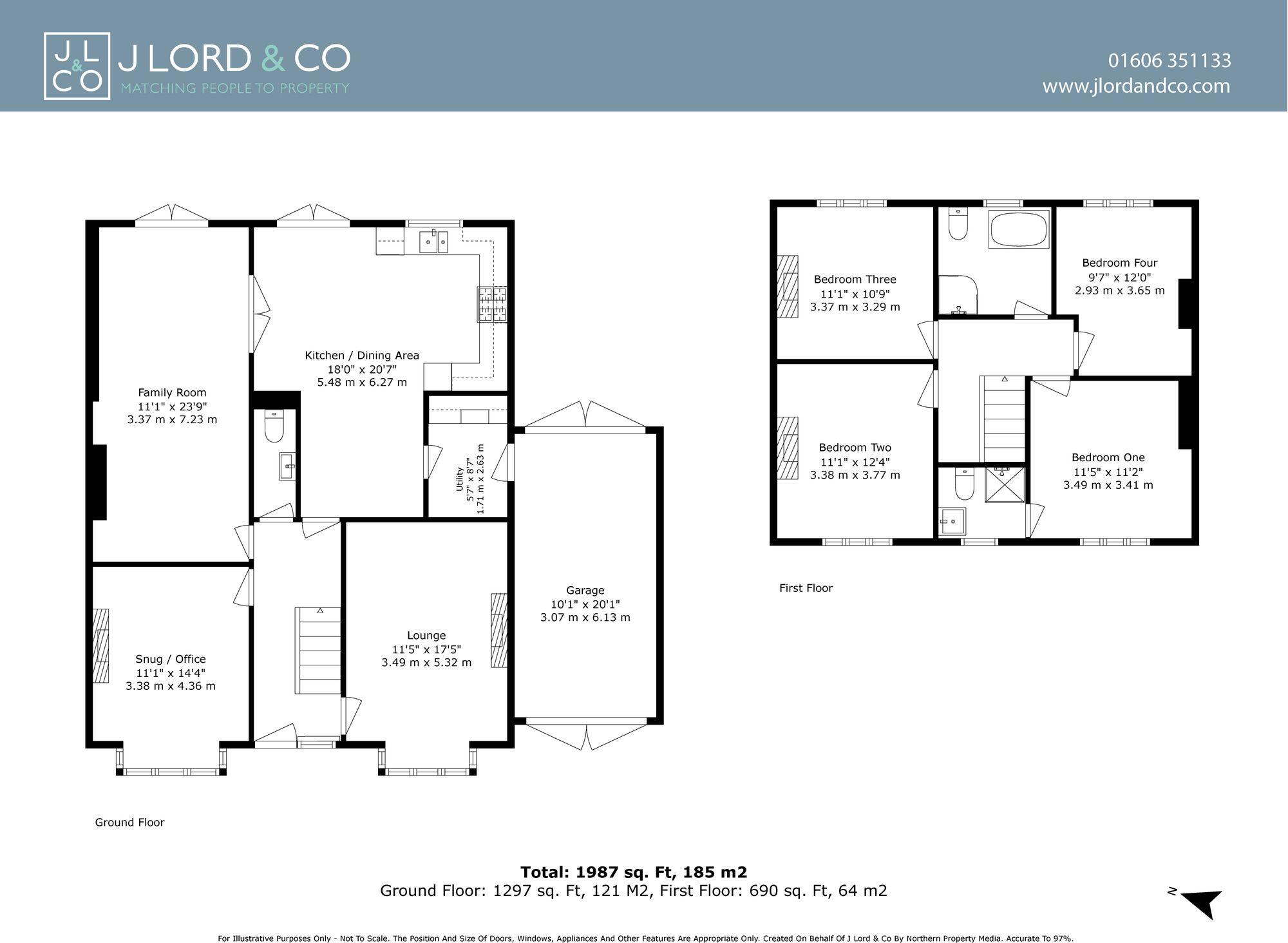 Laburnum House, 413 London Road, Davenham, Cheshire, CW9 8HN floorplan